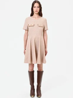ABITO CORTO TORTORA IN TWEED