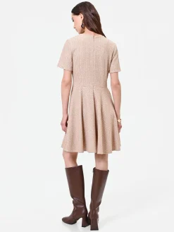 ABITO CORTO TORTORA IN TWEED