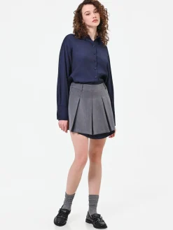 ABITO GRIGIO CON CAMICIA A CONTRASTO