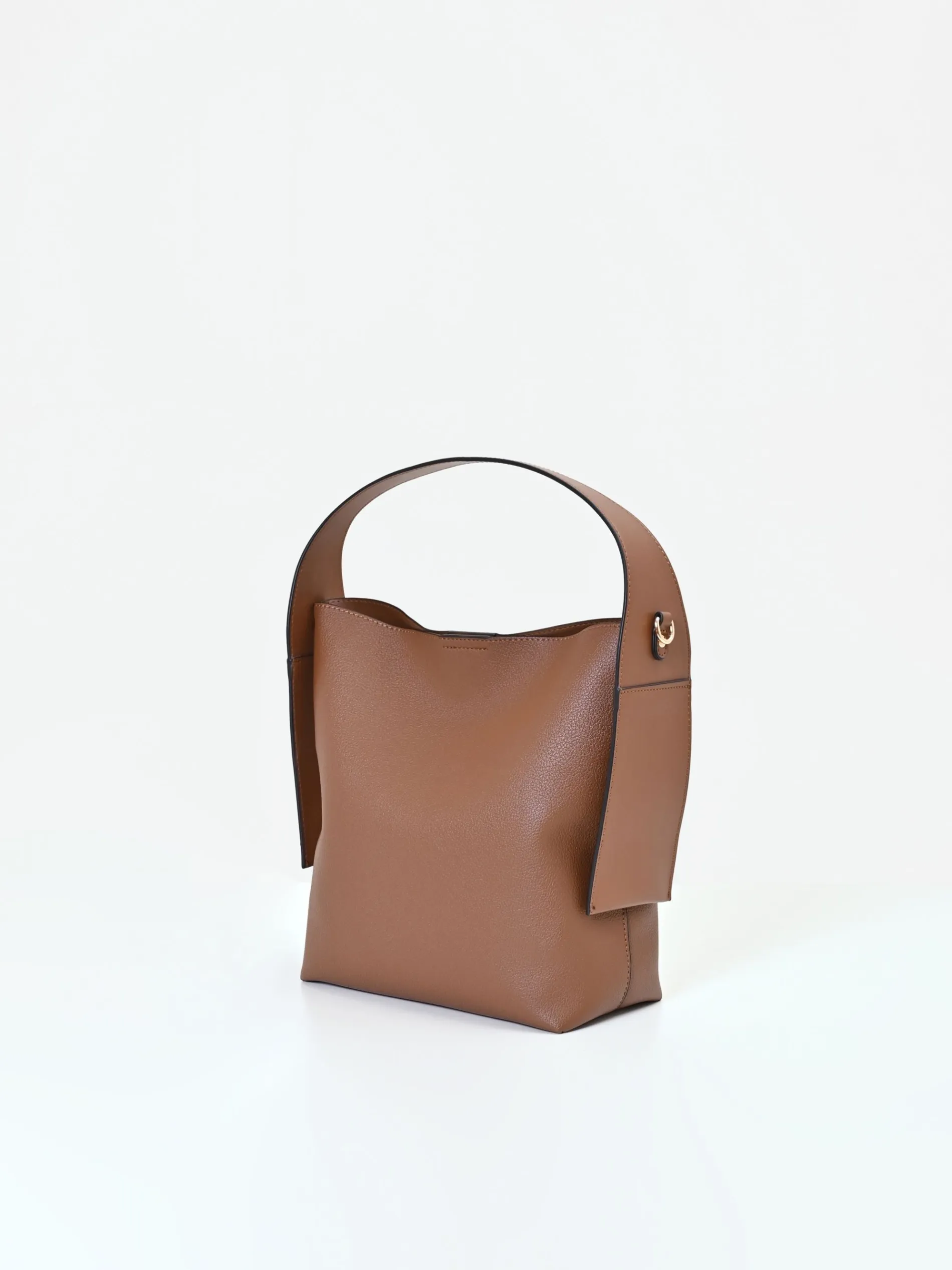 BORSA A SECCHIELLO COLOR CIOCCOLATO