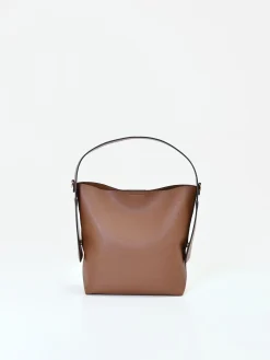 BORSA A SECCHIELLO COLOR CIOCCOLATO