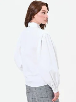 CAMICIA BIANCA CON FIOCCO LAVALLIÈRE