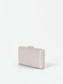 CLUTCH ORO GLITTER CON CHIUSURA GIOIELLO