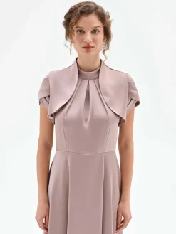 COPRISPALLA ATELIER ROSA BLUSH IN RASO