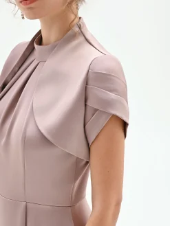 COPRISPALLA ATELIER ROSA BLUSH IN RASO
