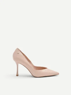 DÉCOLLETÉ ROSA IN VERNICE EFFETTO COCCODRILLO