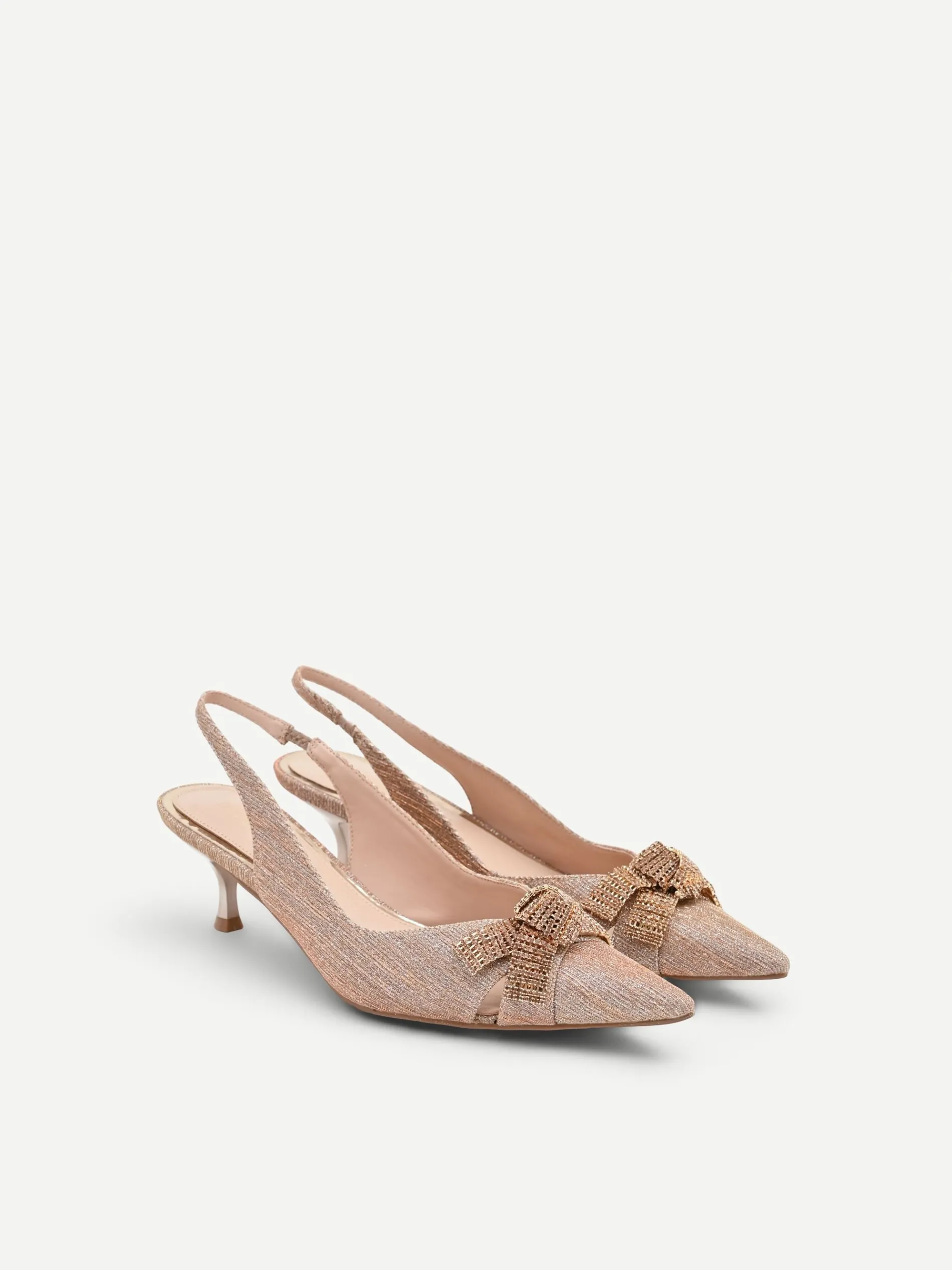 DÉCOLLETÉ SLINGBACK ORO CON FIOCCO