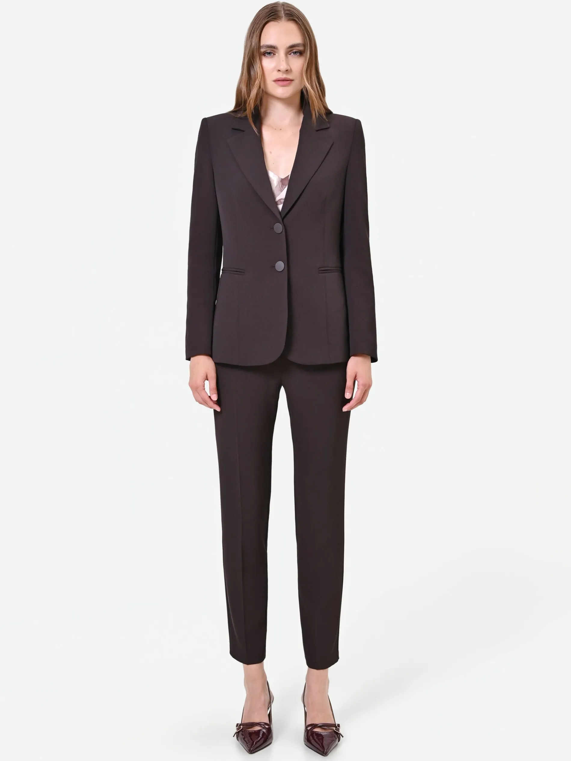 GIACCA BLAZER AVVITATA MARRONE MORO