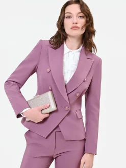 GIACCA BLAZER DOPPIOPETTO ROSA ANTICO
