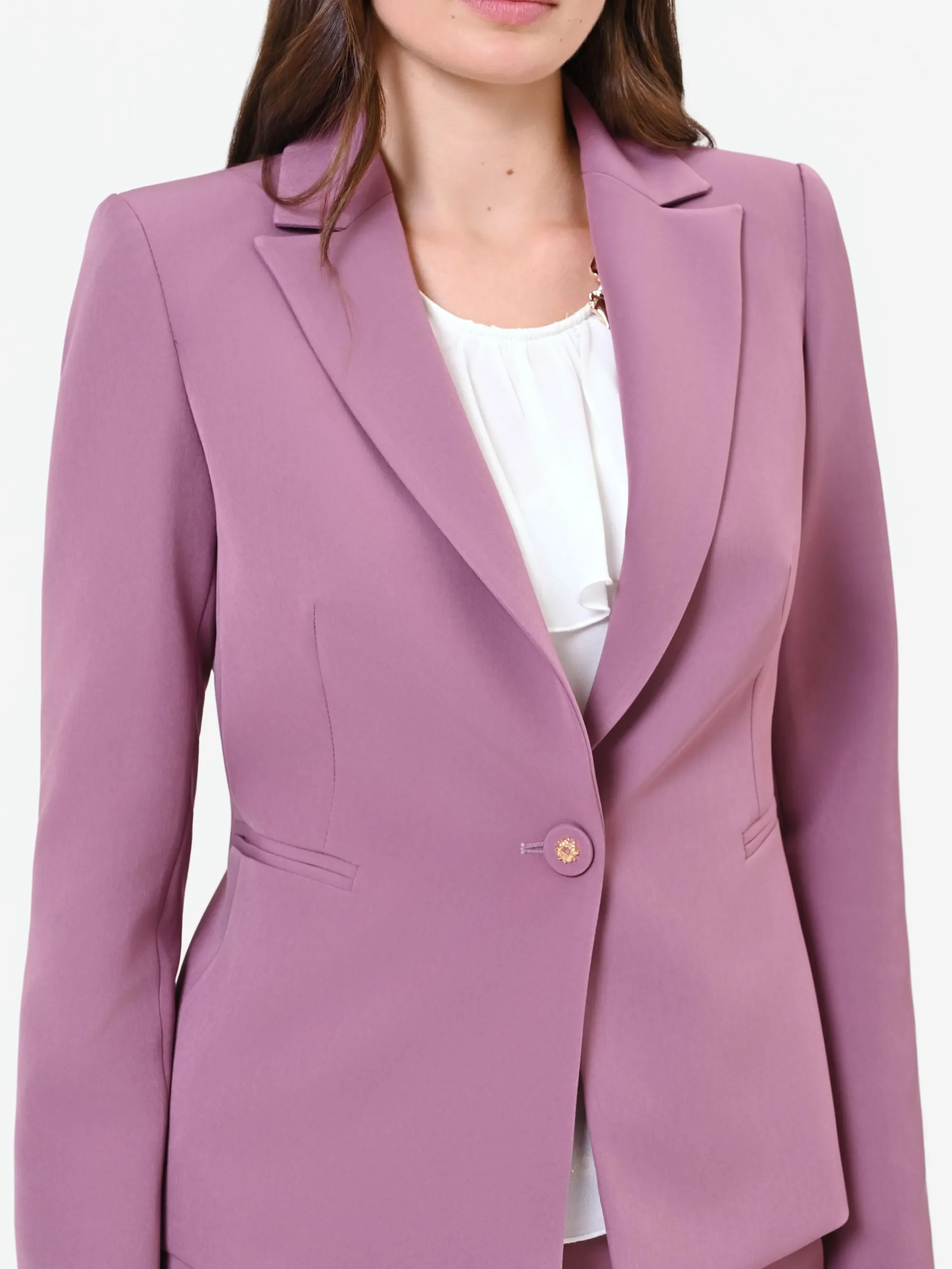 GIACCA BLAZER MONOPETTO ROSA ANTICO