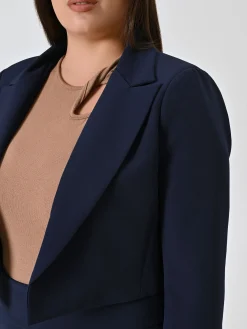 GIACCA CORTA CURVY BLU