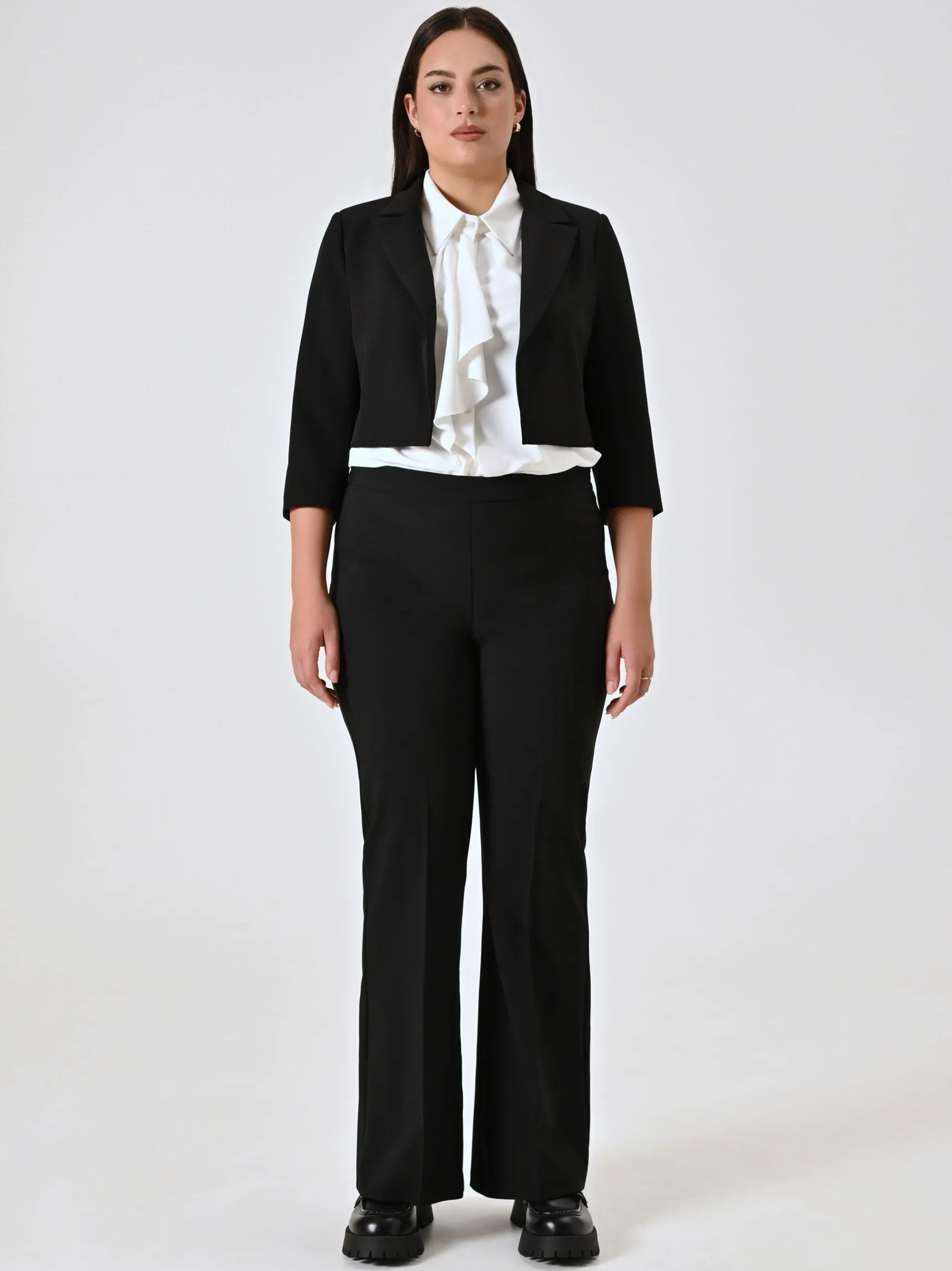 GIACCA CORTA CURVY NERA