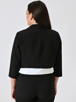 GIACCA CORTA CURVY NERA