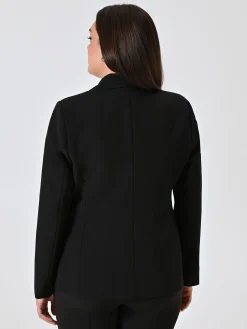 GIACCA CURVY DUE BOTTONI NERA