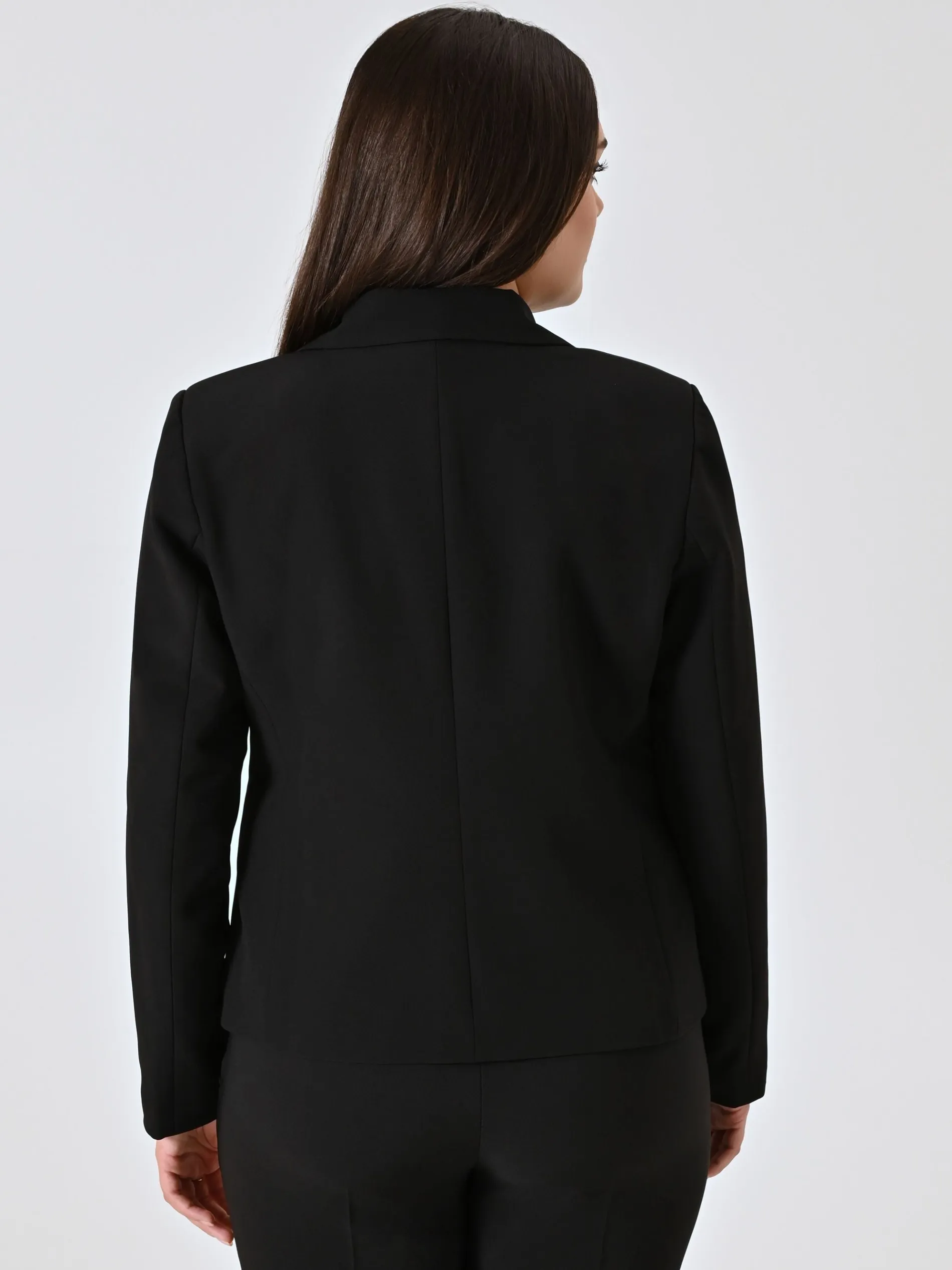 GIACCA CURVY MONOBOTTONE NERA
