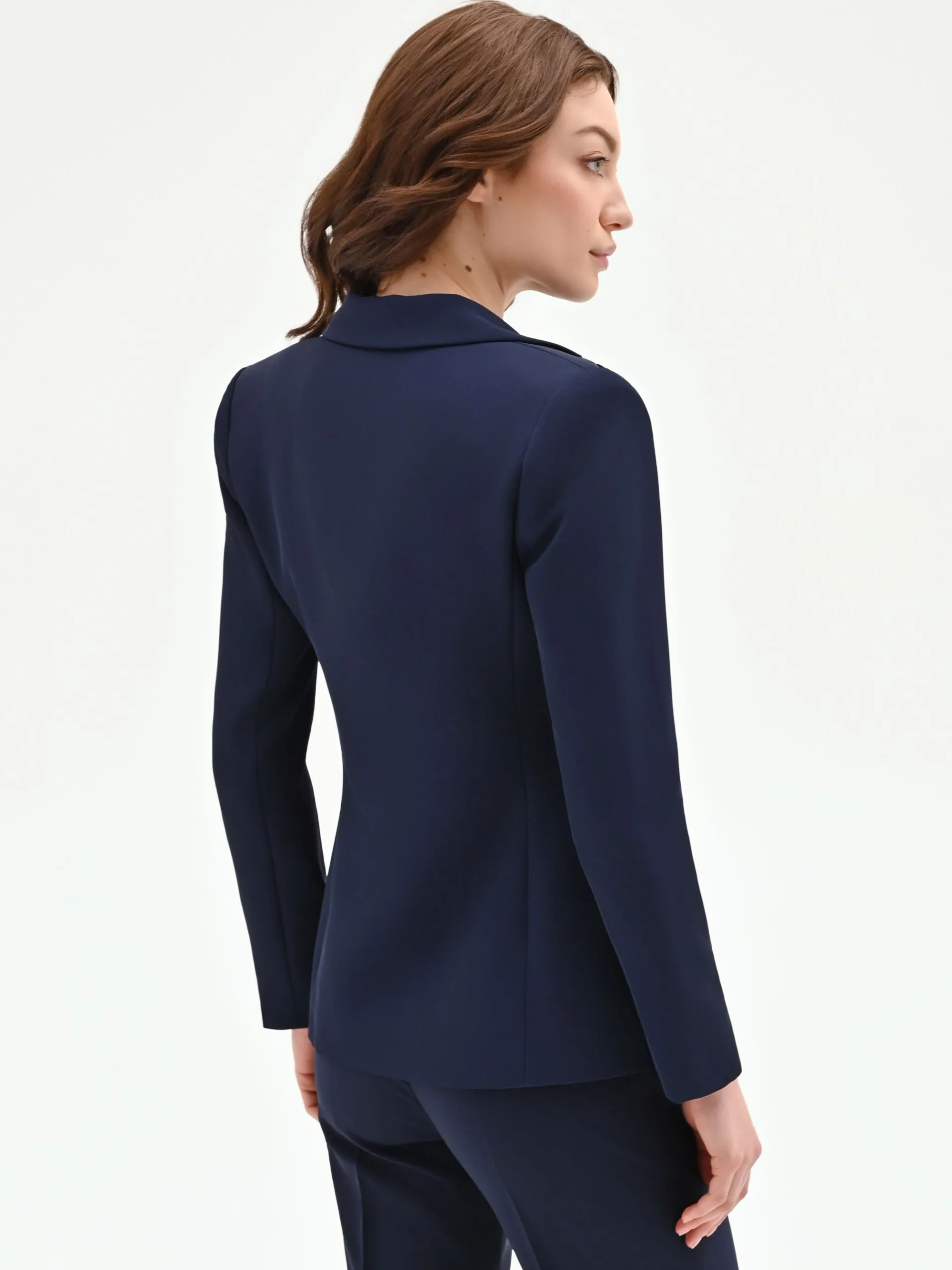 GIACCA DOPPIOPETTO BLU IN CADI