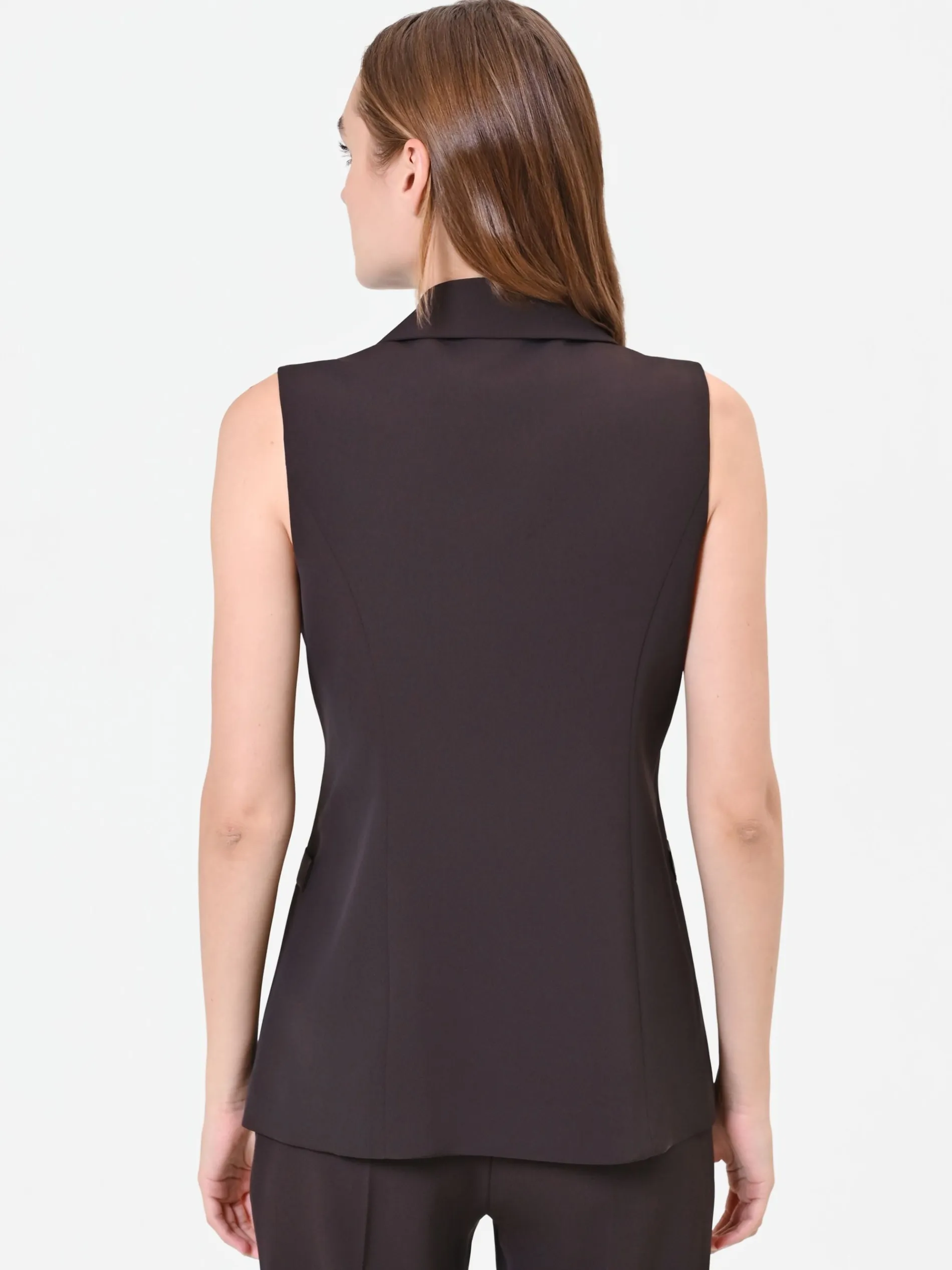 GILET DOPPIOPETTO MORO MARRONE