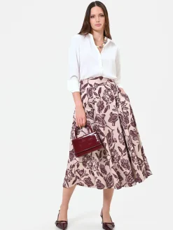 GONNA JACQUARD FANTASIA ROSSO BORDEAUX