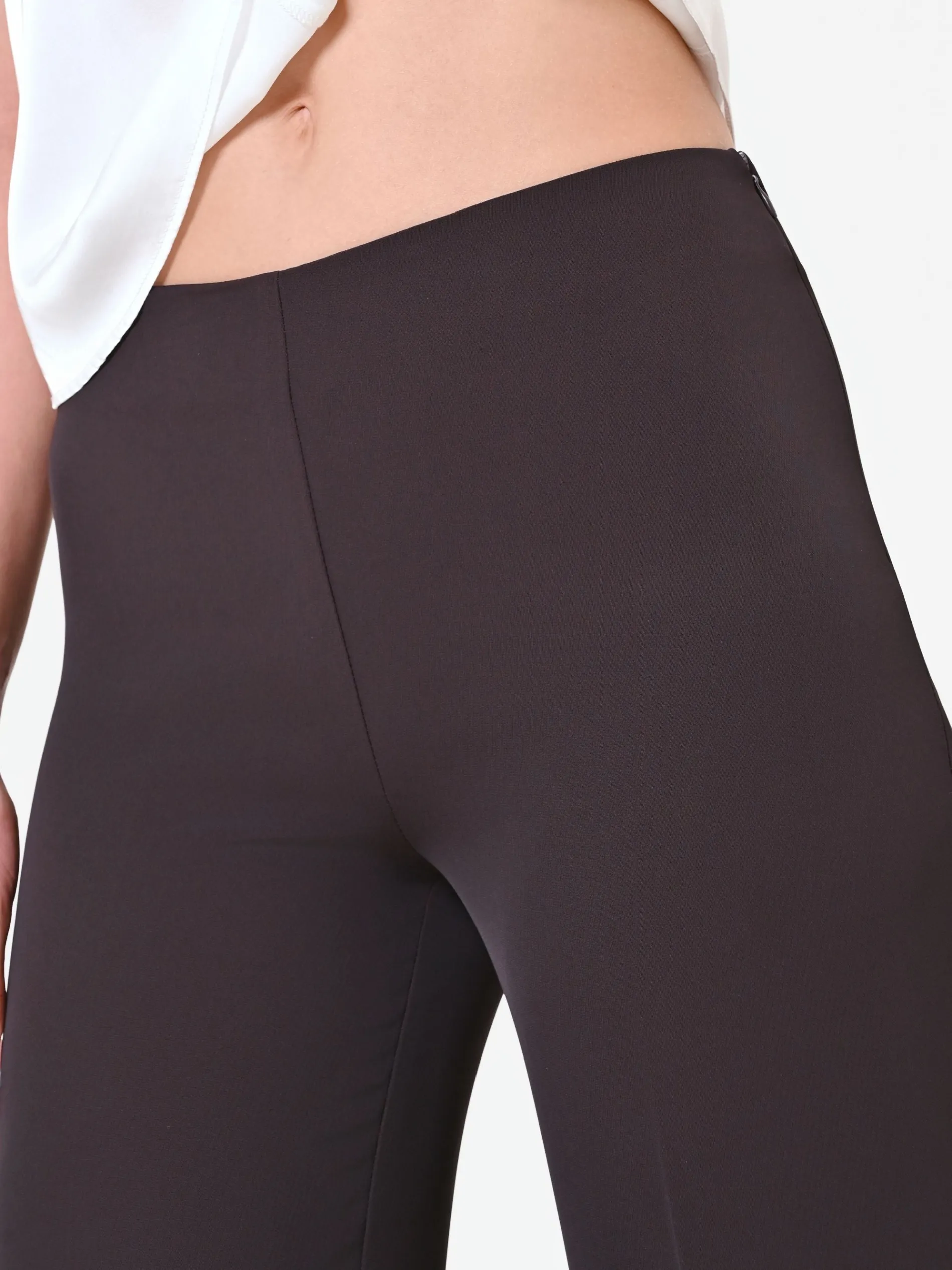 PANTALONE A GAMBA LARGA MORO MARRONE