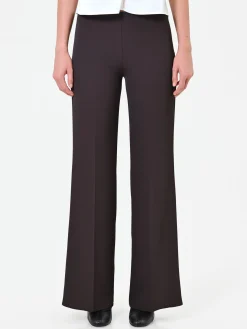 PANTALONE A GAMBA LARGA MORO MARRONE