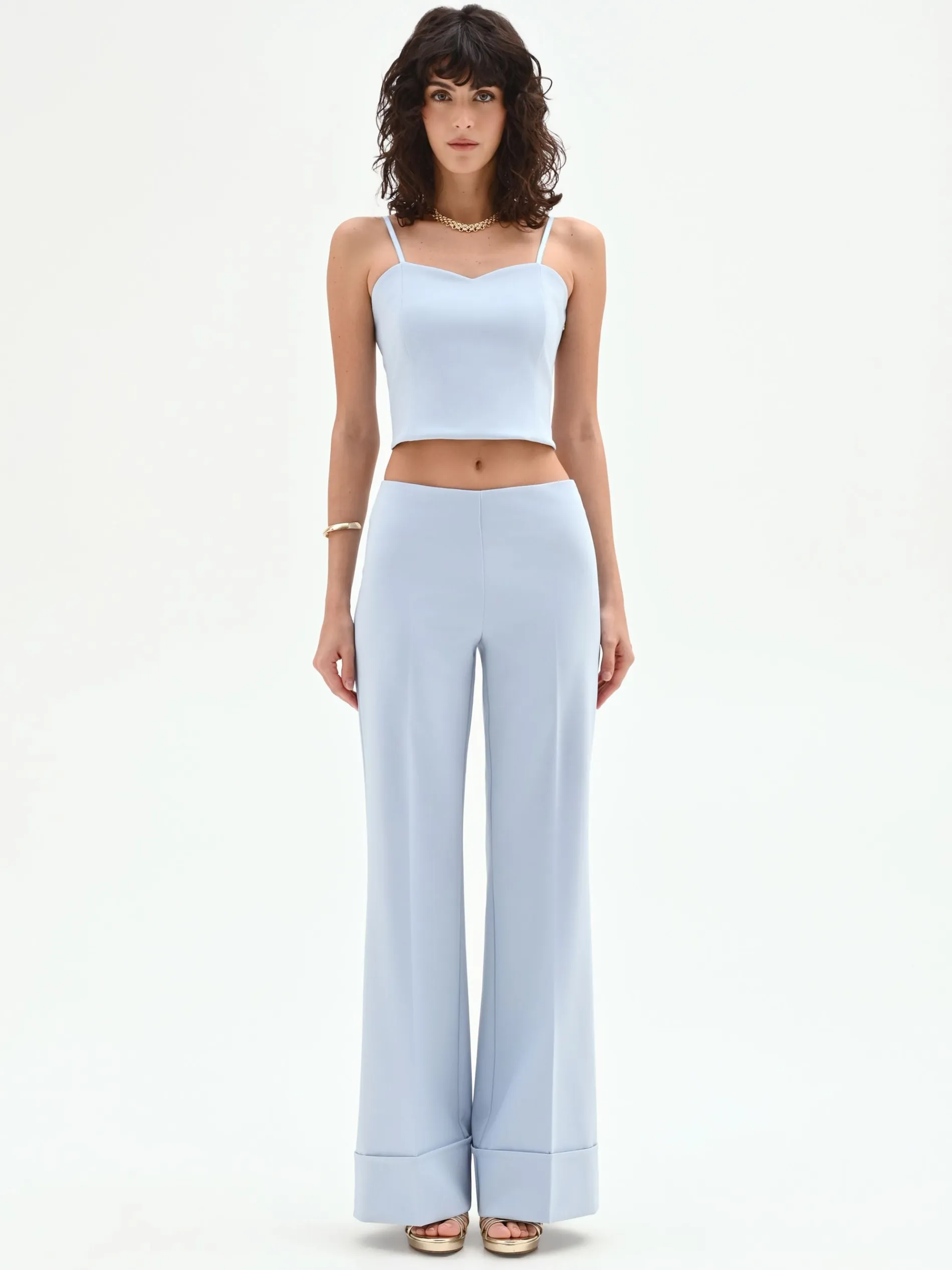 PANTALONE A PALAZZO CIELO AZZURRO