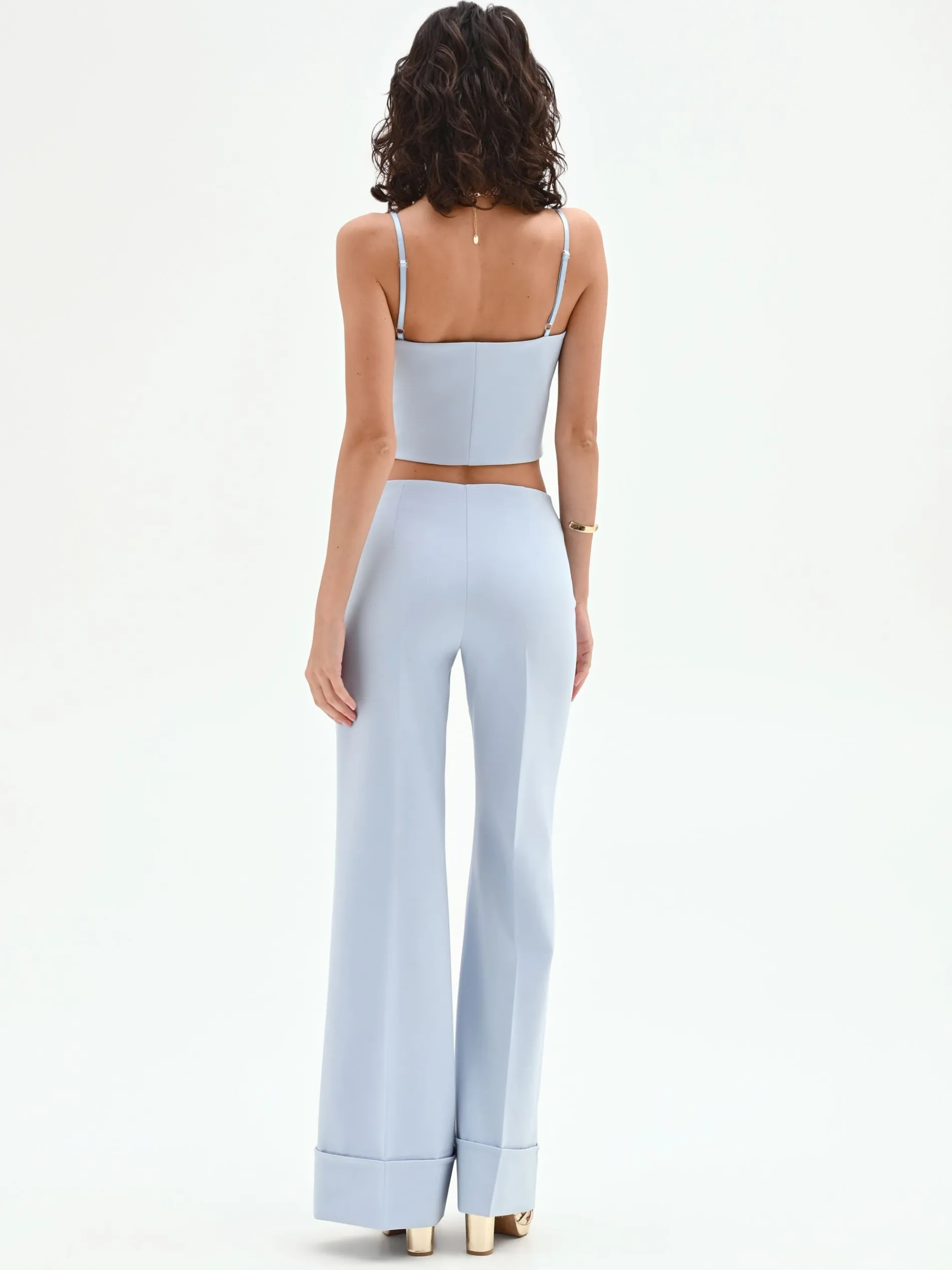 PANTALONE A PALAZZO CIELO AZZURRO