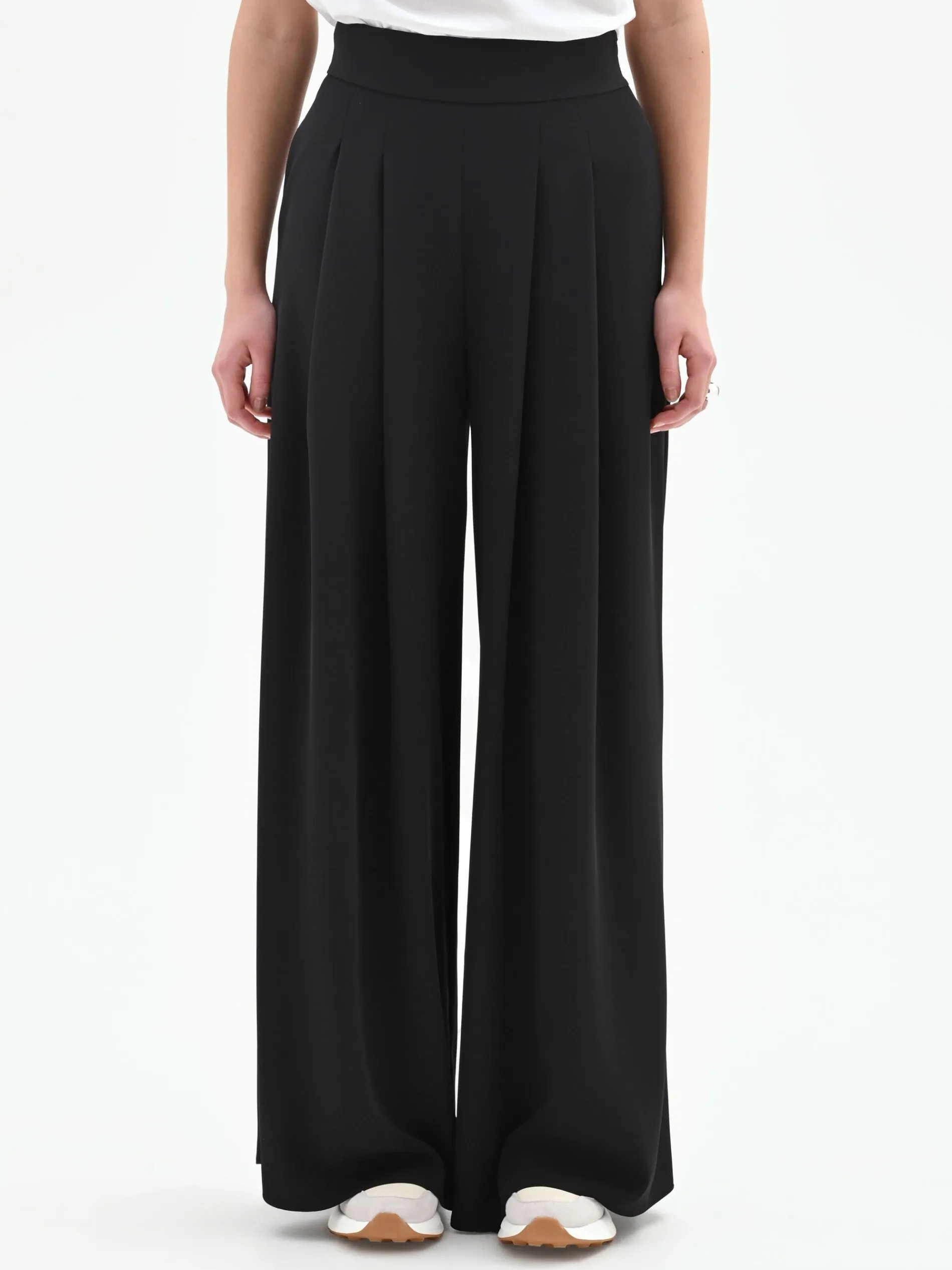 PANTALONE A PALAZZO IN CADI NERO