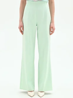PANTALONE A PALAZZO VERDE MENTA