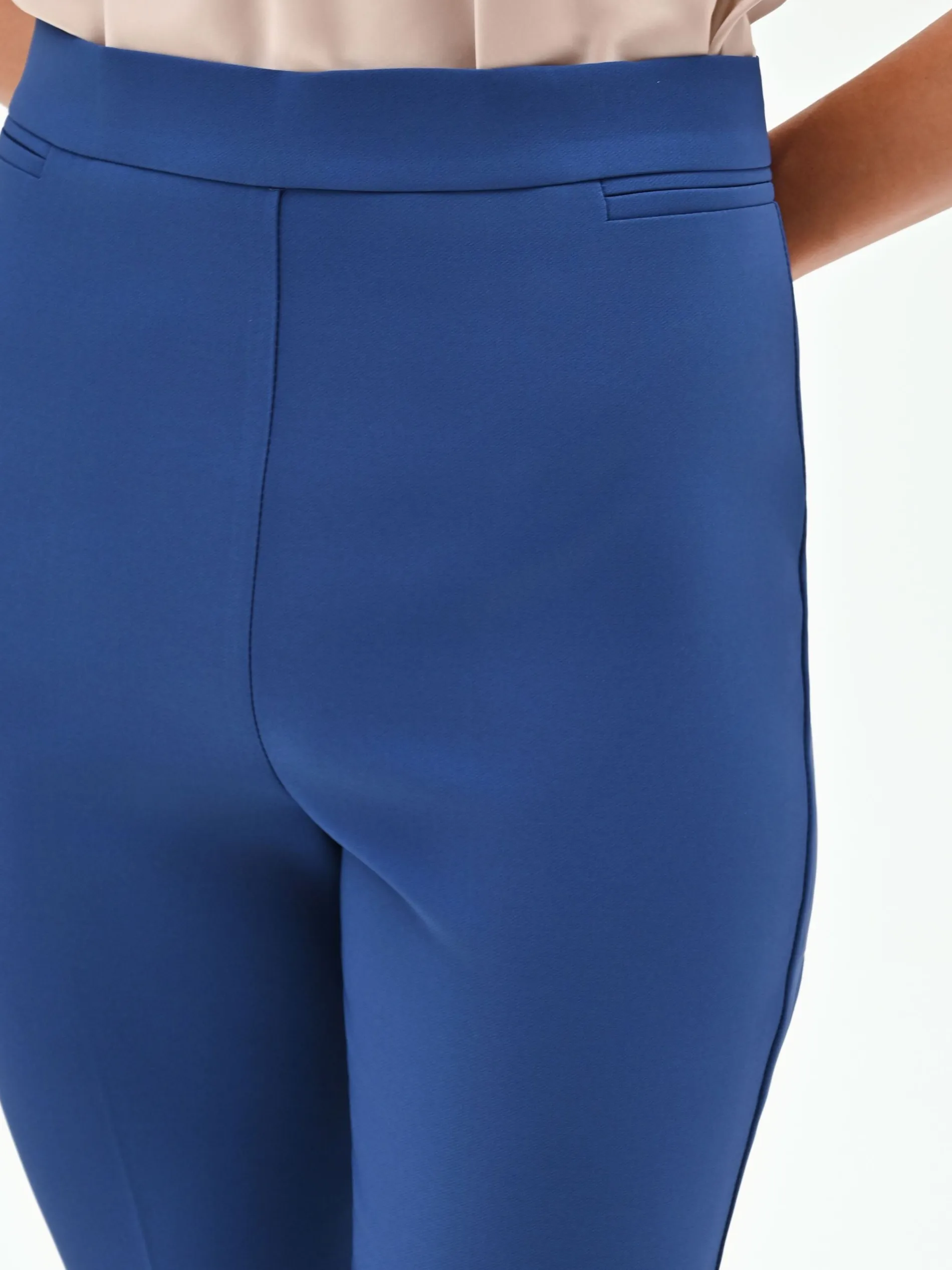 PANTALONE A TROMBETTA BLU BRILLANTE