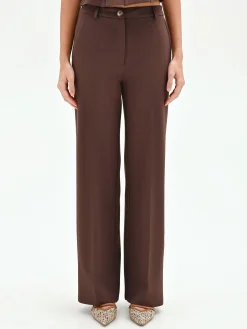 PANTALONE CIOCCOLATO A GAMBA DRITTA
