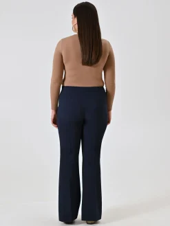 PANTALONE CURVY A ZAMPA BLU