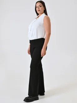PANTALONE CURVY A ZAMPA NERO
