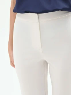 PANTALONE DRITTO PANNA BIANCO