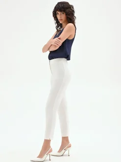 PANTALONE DRITTO PANNA BIANCO