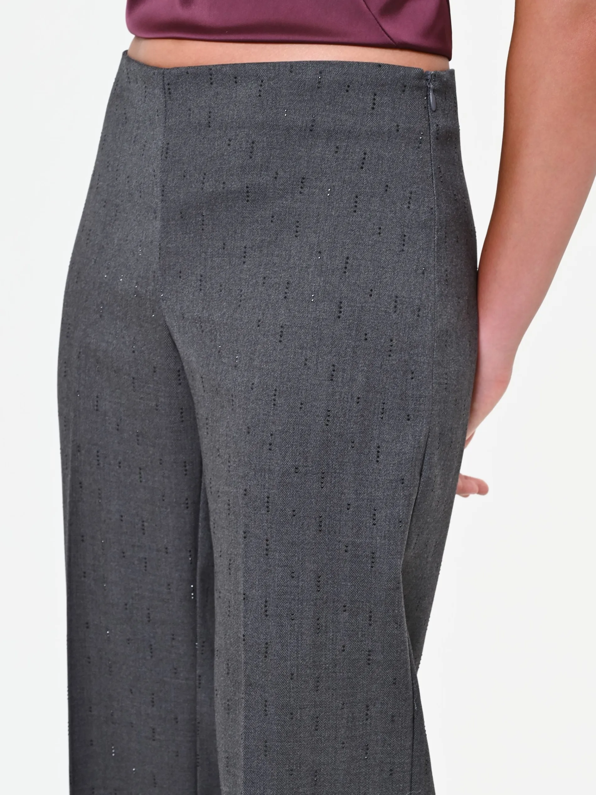 PANTALONE GRIGIO SCURO A GAMBA DRITTA