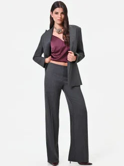 PANTALONE GRIGIO SCURO A GAMBA DRITTA