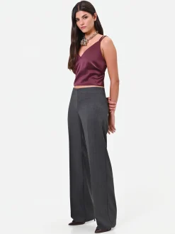 PANTALONE GRIGIO SCURO A GAMBA DRITTA