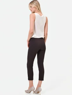 PANTALONE MORO MARRONE CON SPACCHETTO LATERALE