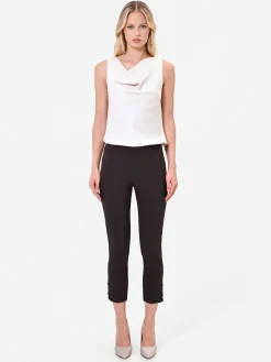 PANTALONE MORO MARRONE CON SPACCHETTO LATERALE