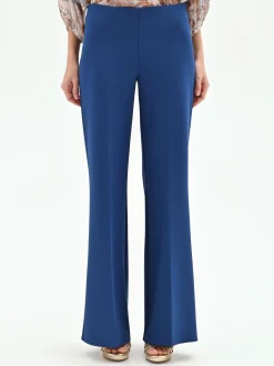 PANTALONE PALAZZO BLU BRILLANTE