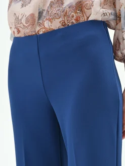 PANTALONE PALAZZO BLU BRILLANTE