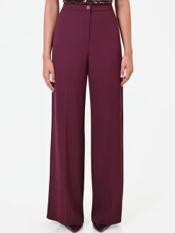 PANTALONE PALAZZO BORDEAUX
