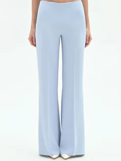 PANTALONE PALAZZO CIELO AZZURRO A VITA ALTA