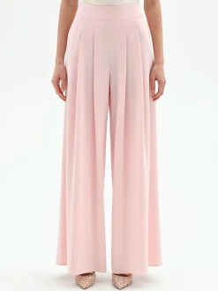 PANTALONE PALAZZO ROSA PASTELLO