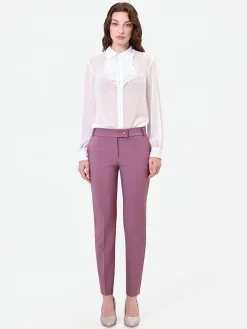 PANTALONE ROSA ANTICO A SIGARETTA