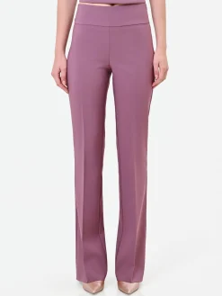PANTALONE ROSA ANTICO A VITA ALTA