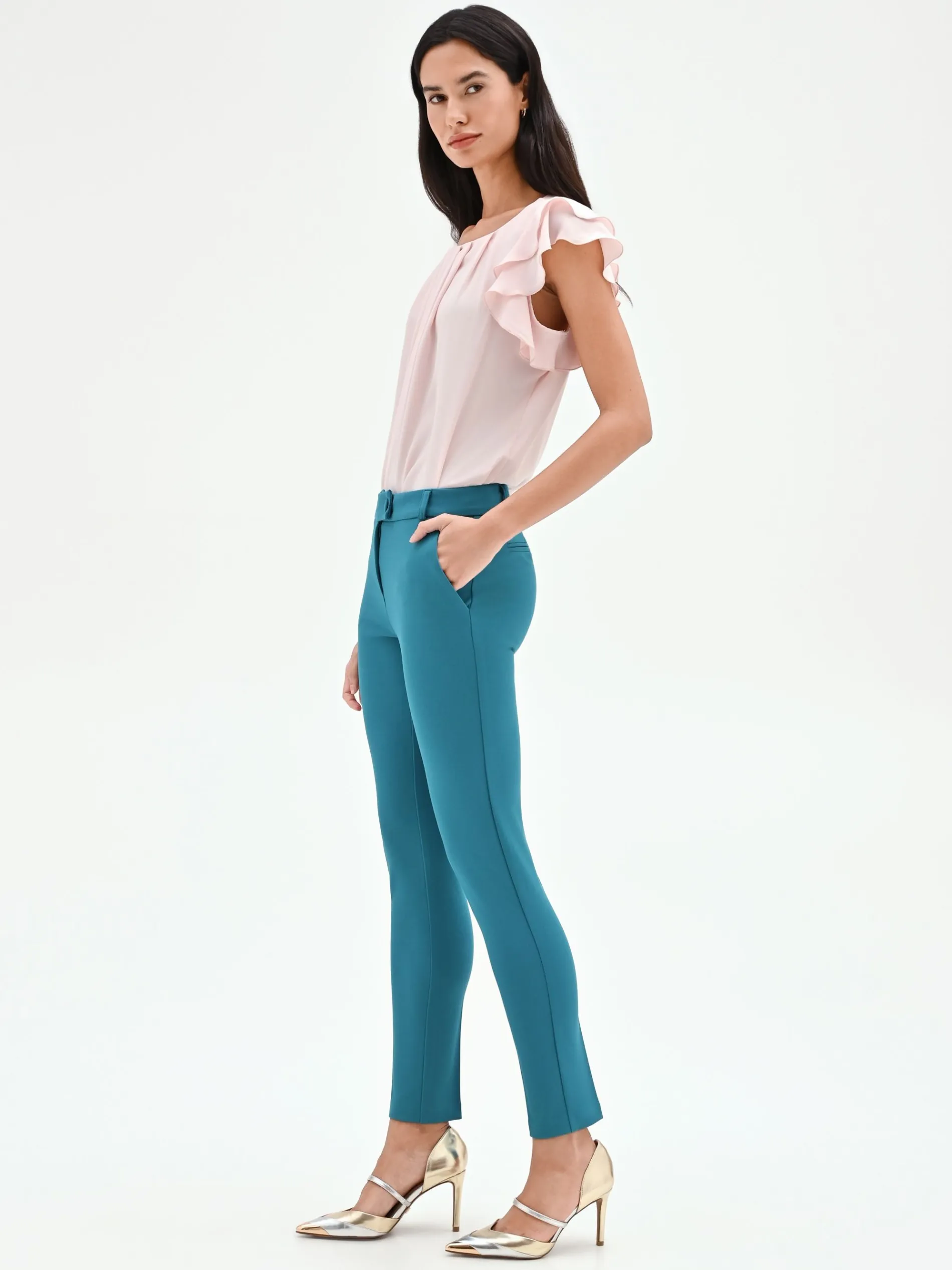 PANTALONE SLIM BLU OTTANIO