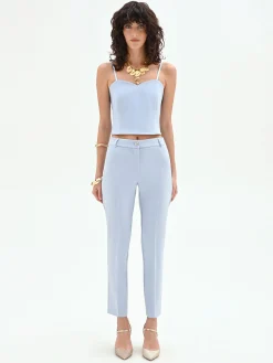 PANTALONE SLIM CIELO AZZURRO
