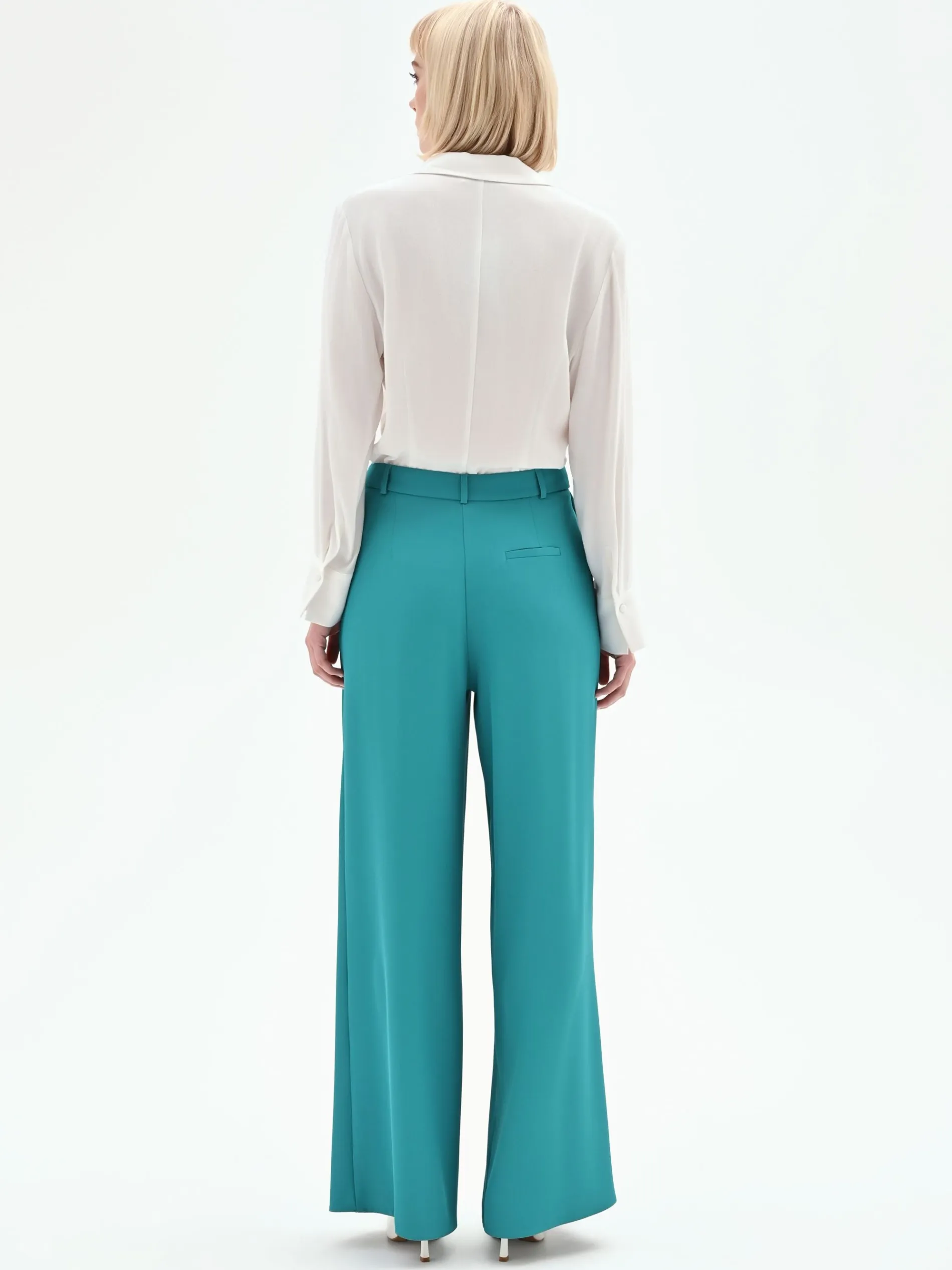 PANTALONE STUDIO SARTORIALE VERDE SMERALDO
