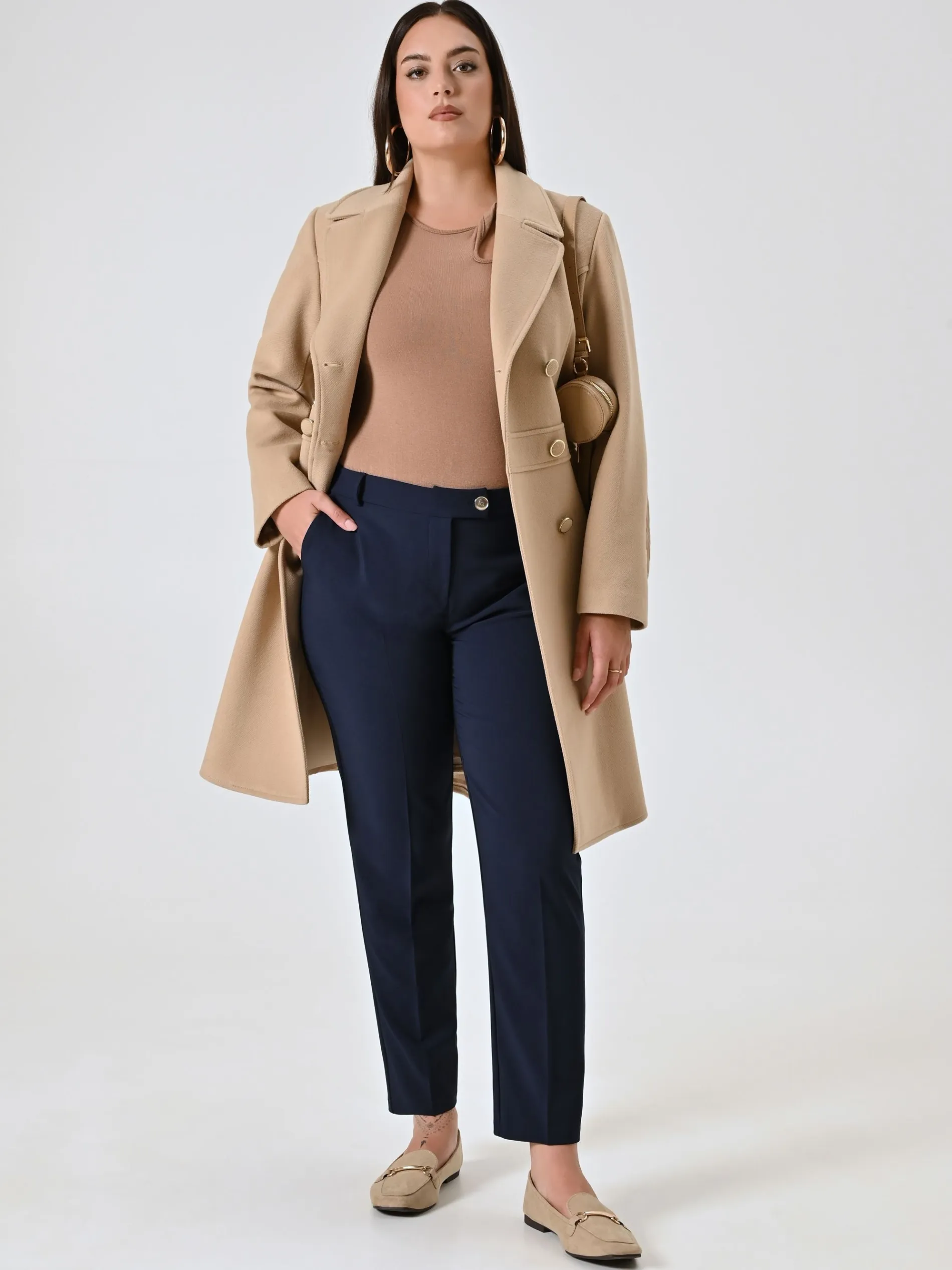 PANTALONI CURVY STRAIGHT BLU